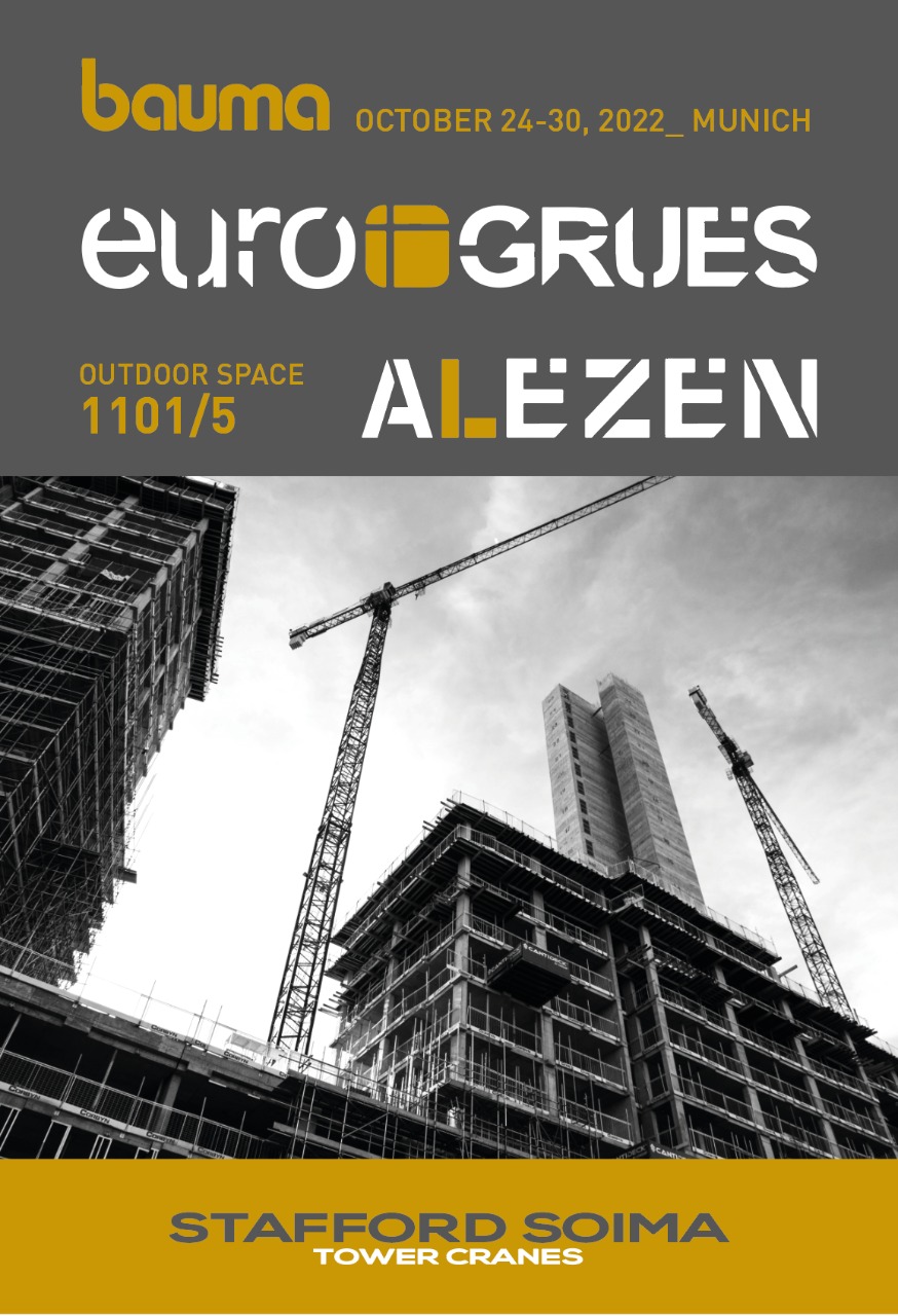 BAUMA 2022 | Eurogrues will be the first Andorran company to participate as an exhibitor, together with Alezen, representing Stafford Soima Tower Cranes at Bauma, the world’s most important trade fair for construction machinery.